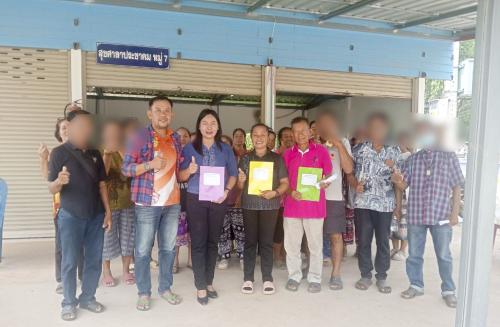 พช.บ้านฝาง : ลงพื้นที่ติดตามและขับเคลื่อนการดำเนินงานกองทุนแก้ไขปัญหาความยากจน (กข.คจ.) บ้านโสกแต้ ม.7 ต.ป่าหวายนั่ง